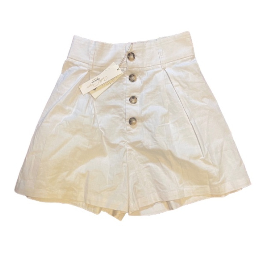 Belle Poque Vintage Inspired High Waist Shorts with Stretch in the Back